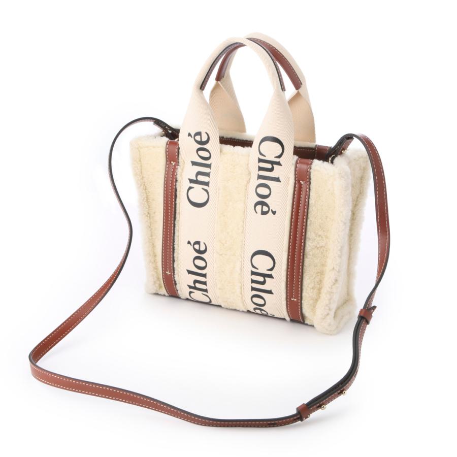 クロエ Chloe トートバッグ WOODY SMALL ショルダーバッグ ベージュ レディース chc21ws397f58-6j1-mildbeige｜mb-y｜04