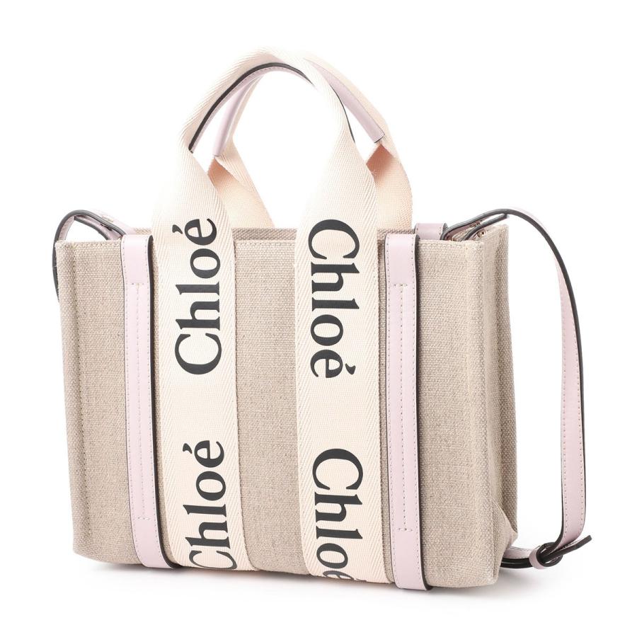 クロエ Chloe トートバッグ 2WAY WOODY SMALL レディース chc22as397i26-521-mistylavenderの画像