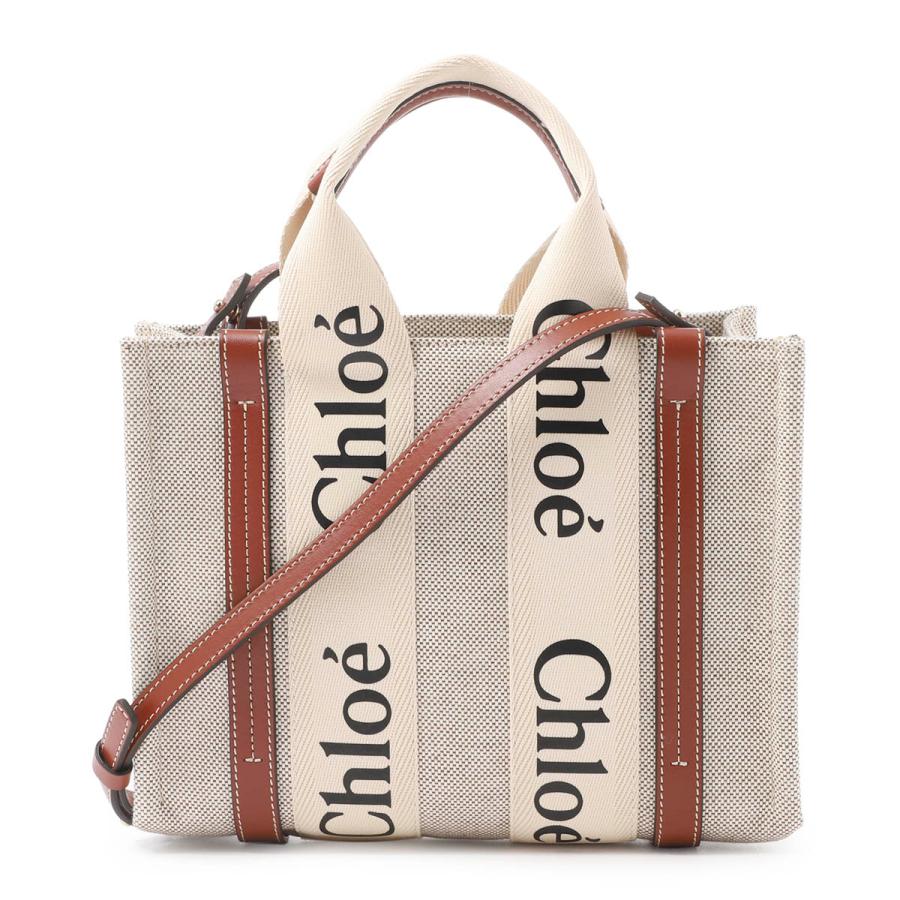 Chloe（クロエ） トートバッグ WOODY SMALL ショルダーバッグ ベージュ 