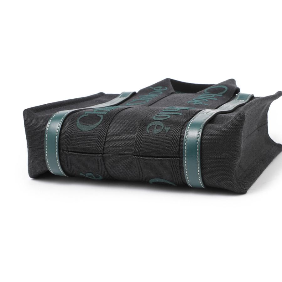 クロエ Chloe トートバッグ 2WAY WOODY SMALL レディース chc23as397l17-920-blackgreen1の画像