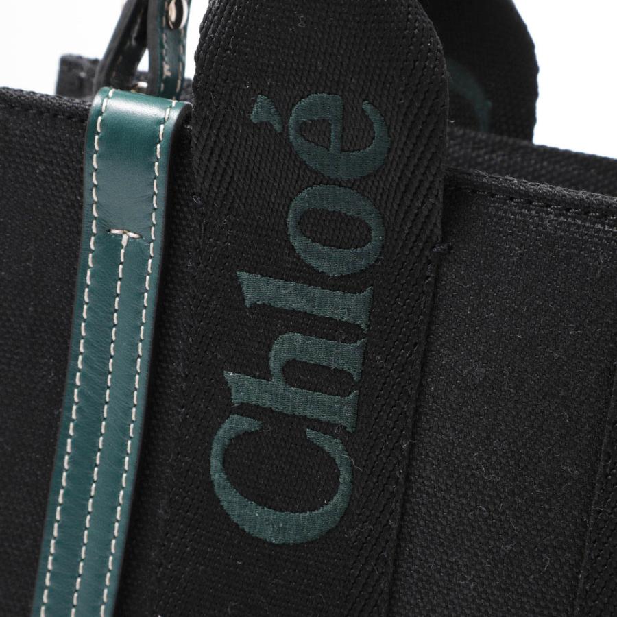 クロエ Chloe トートバッグ 2WAY WOODY SMALL レディース chc23as397l17-920-blackgreen1の画像