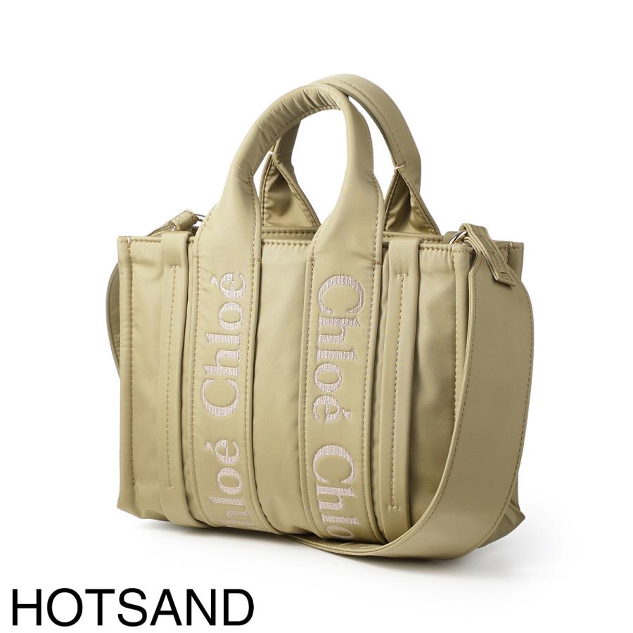 Chloe（クロエ） トートバッグ 2WAY WOODY SMALL レディース : モダン
