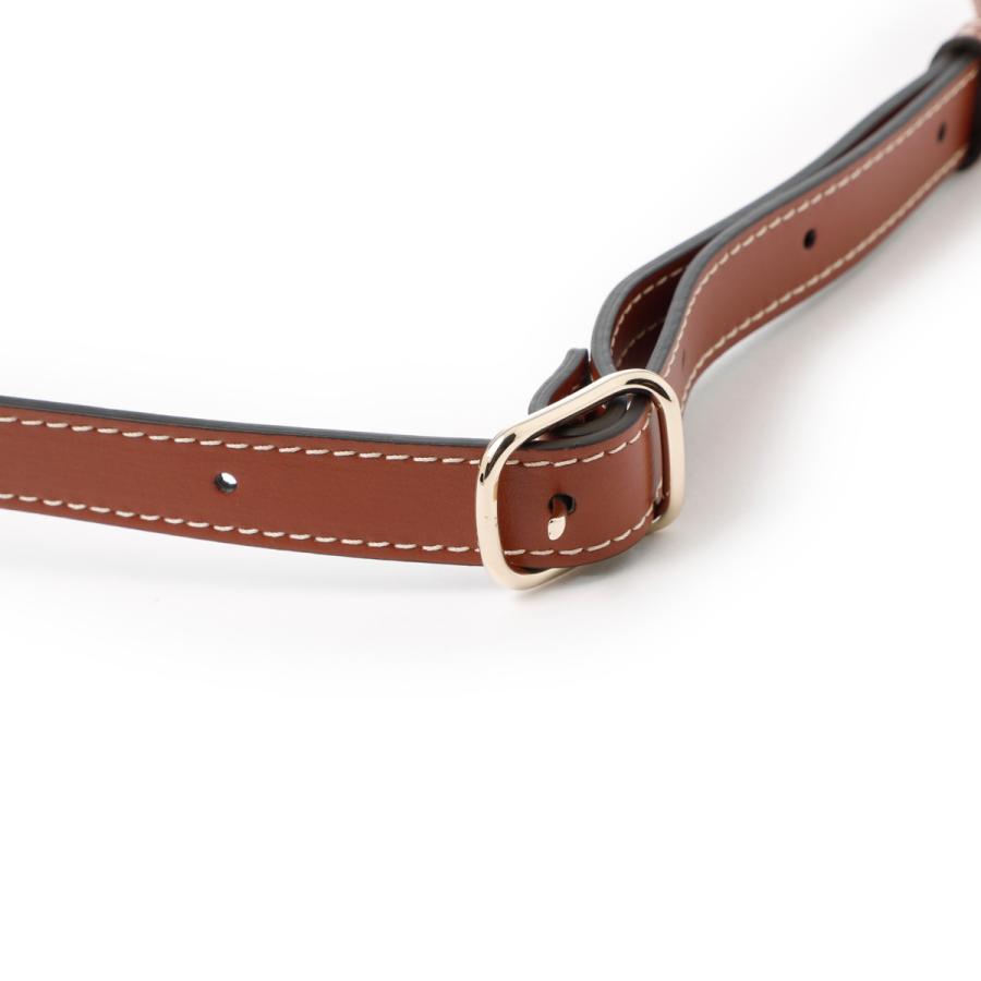 Chloe ネイビー ベージュ ストライプ ポンチョ レザーベルト Chloe（クロエ） ベルトバッグ 3WAY WOODY BELT BAG ハンドバッグ