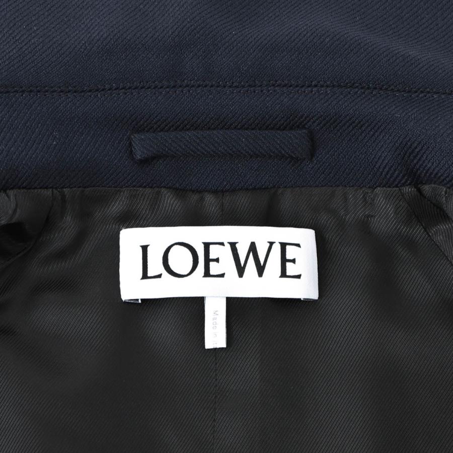LOEWE（ロエベ） ウールコート ダブルブレストコート ブルー