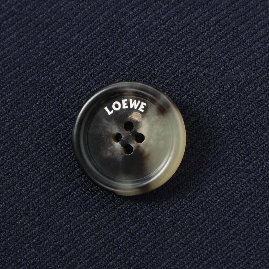 LOEWE（ロエベ） ウールコート ダブルブレストコート ブルー