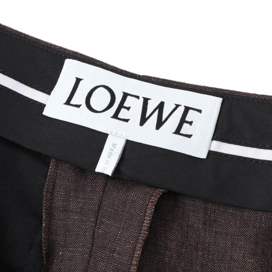 ロエベ LOEWE スラックス HIGH WAISTED TROUSERS トラウザーズ ブラウン レディース s540y04xhd-3110の画像