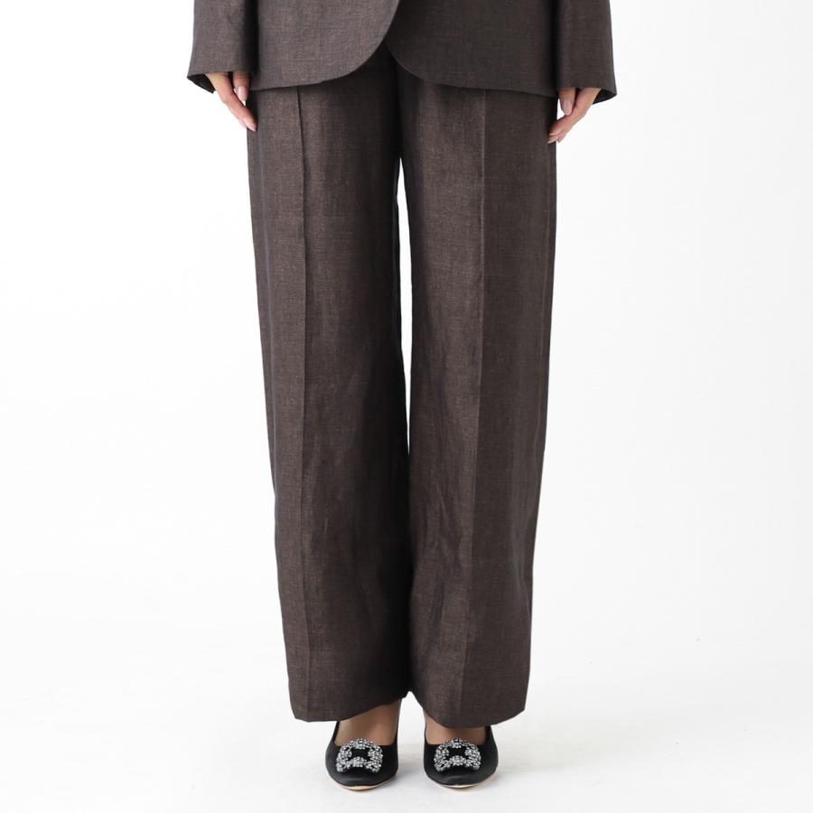ロエベ LOEWE スラックス HIGH WAISTED TROUSERS トラウザーズ ブラウン レディース s540y04xhd-3110の画像