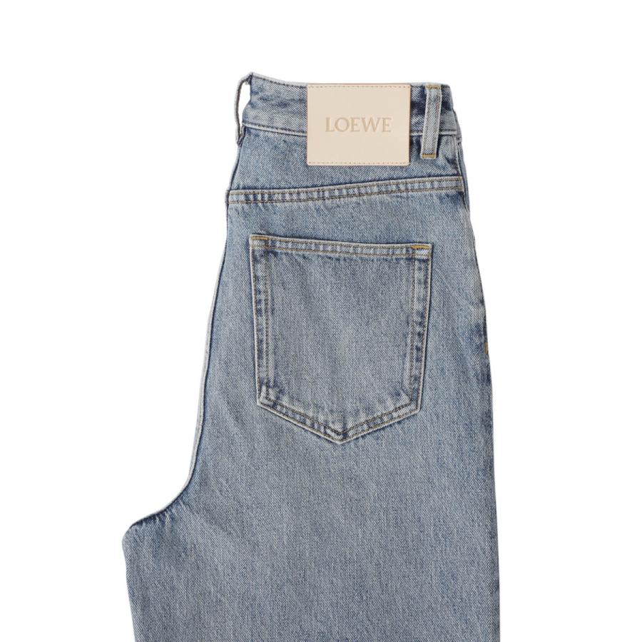 LOEWE ロエベ ボタンフライジーンズ HIGH WAISTED JEANS ブルー 