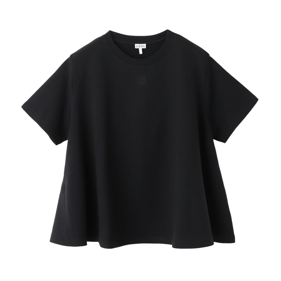 [あす着] ロエベ LOEWE クルーネック Tシャツ レディース TRAPEZE TOP LOEWE（ロエベ） クルーネックTシャツ TRAPEZE TOP ブラック
