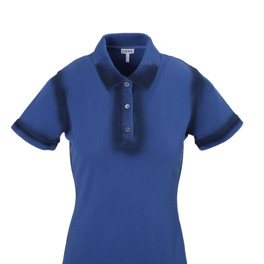 未使用　LOEWE 青 黒 襟 ポロシャツ 未使用 LOEWE 青 黒 襟 ポロシャツ 未使用 LOEWE 青 黒 襟 ポロシャツ