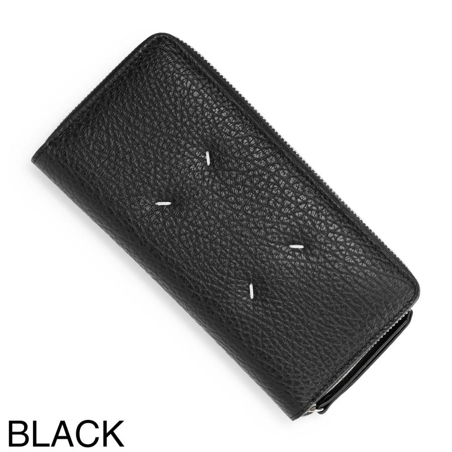 美品 マルジェラ 4ステッチ ミディアムスモールウォレット 折り財布 ラウンド 新品 メゾンマルジェラ 小銭入れ付 4ステッチ ラウンド ジップ