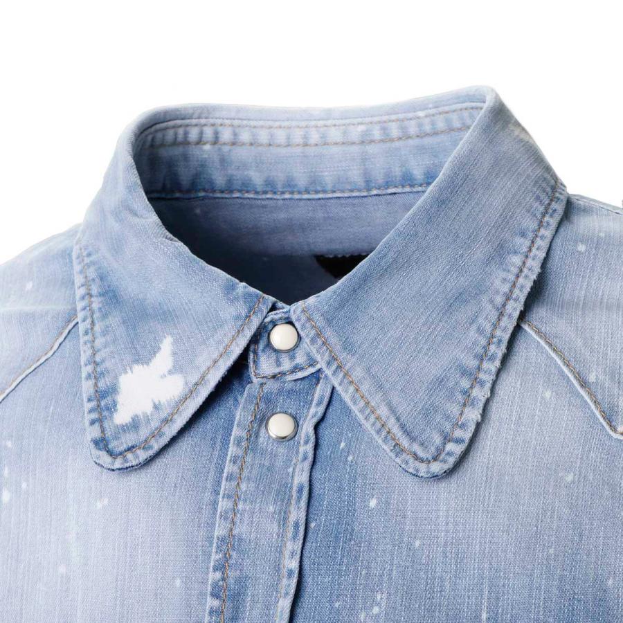 DSQUARED2（ディースクエアード） デニムシャツ LIGHT WASH BOB SHIRT