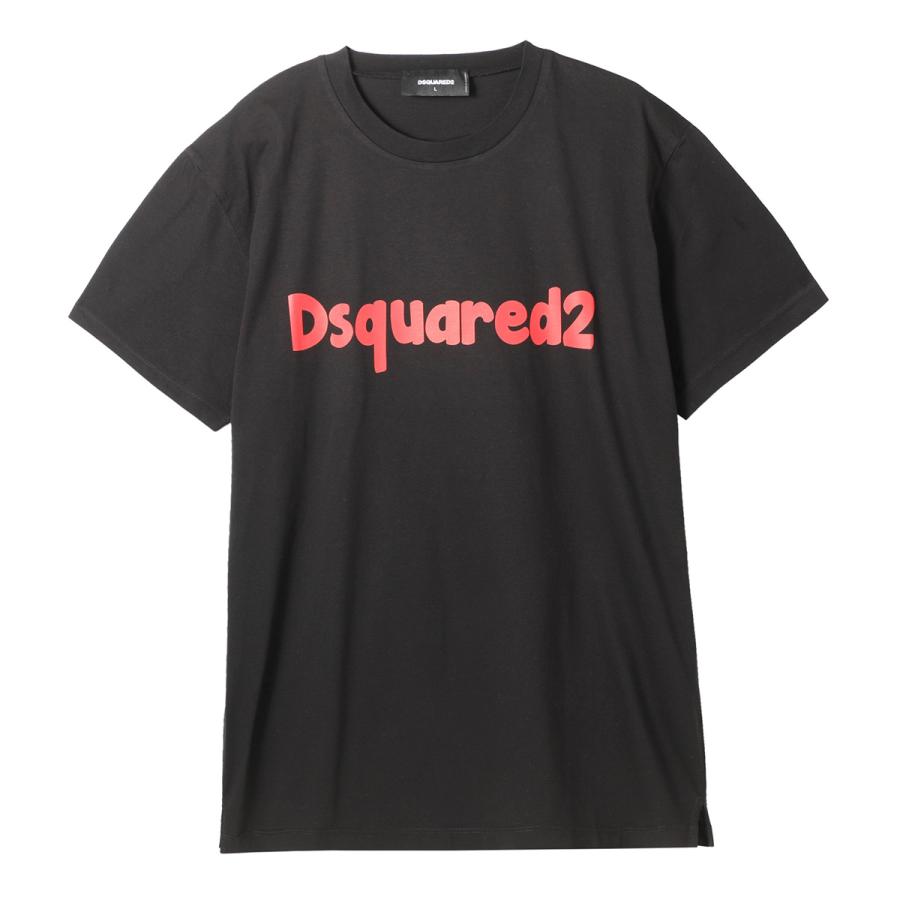 DSQUARED2 ディースクエアード クルーネックTシャツ ブラック メンズ 