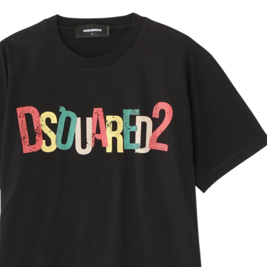 ディースクエアード DSQUARED2 クルーネックTシャツ DSQUARED2 JAMAICAN COOL T-SHIRT ブラック メンズ s71gd1249-s23009-900｜mb-y｜03