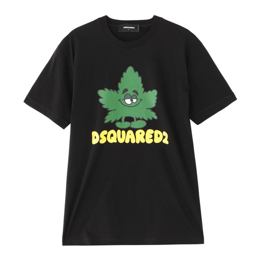 ディースクエアード DSQUARED2 クルーネックTシャツ ブラック メンズ 