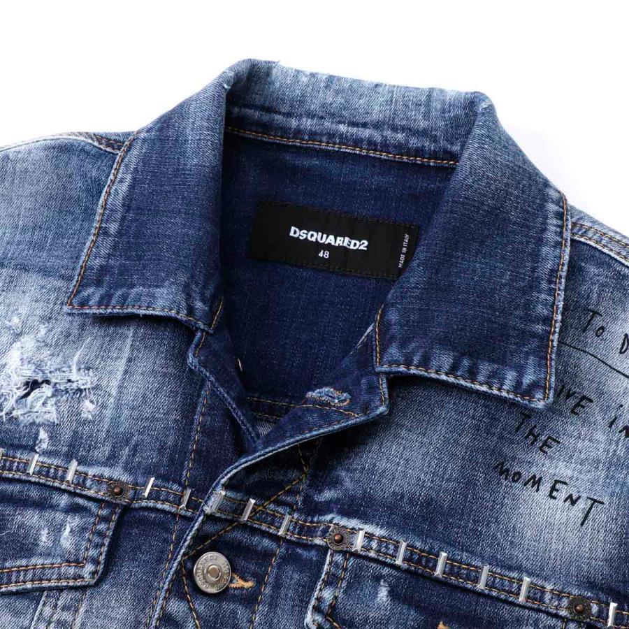 DSQUARED2（ディースクエアード） デニムジャケット STAPLED MEDIUM