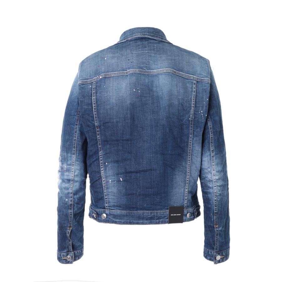 ディースクエアード DSQUARED2 デニムジャケット DAN JEAN JACKET ブルー メンズ s74am1425-s30342-470｜mb-y｜02