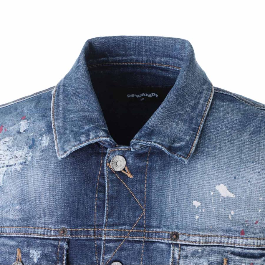 ディースクエアード DSQUARED2 デニムジャケット DAN JEAN JACKET ブルー メンズ s74am1425-s30342-470｜mb-y｜04