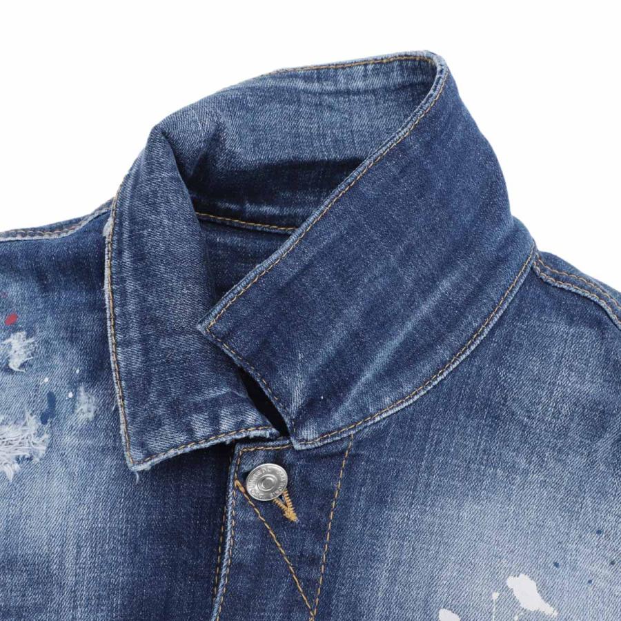 ディースクエアード DSQUARED2 デニムジャケット DAN JEAN JACKET ブルー メンズ s74am1425-s30342-470｜mb-y｜05