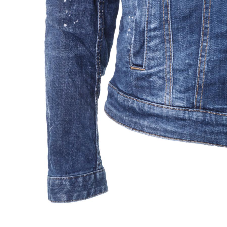 ディースクエアード DSQUARED2 デニムジャケット DAN JEAN JACKET ブルー メンズ s74am1425-s30342-470｜mb-y｜06