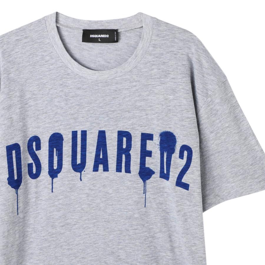 Tシャツ・カットソー DSQUARED2 Men T-shirt Grey S74GD1250S22146 857M DSQUARED2 ディースクエアード クルーネック Tシャツ グレー