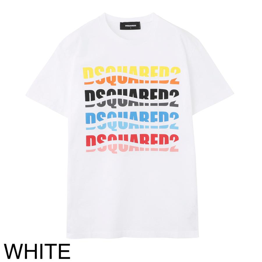 DSQUARED2 ディースクエアード クルーベックTシャツ メンズ