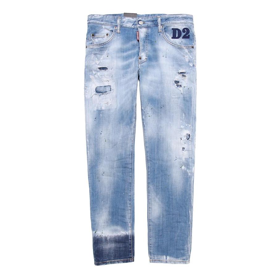 □【B-4】DSQUARED2 ダメージ ジーンズ／MJ220917006-
