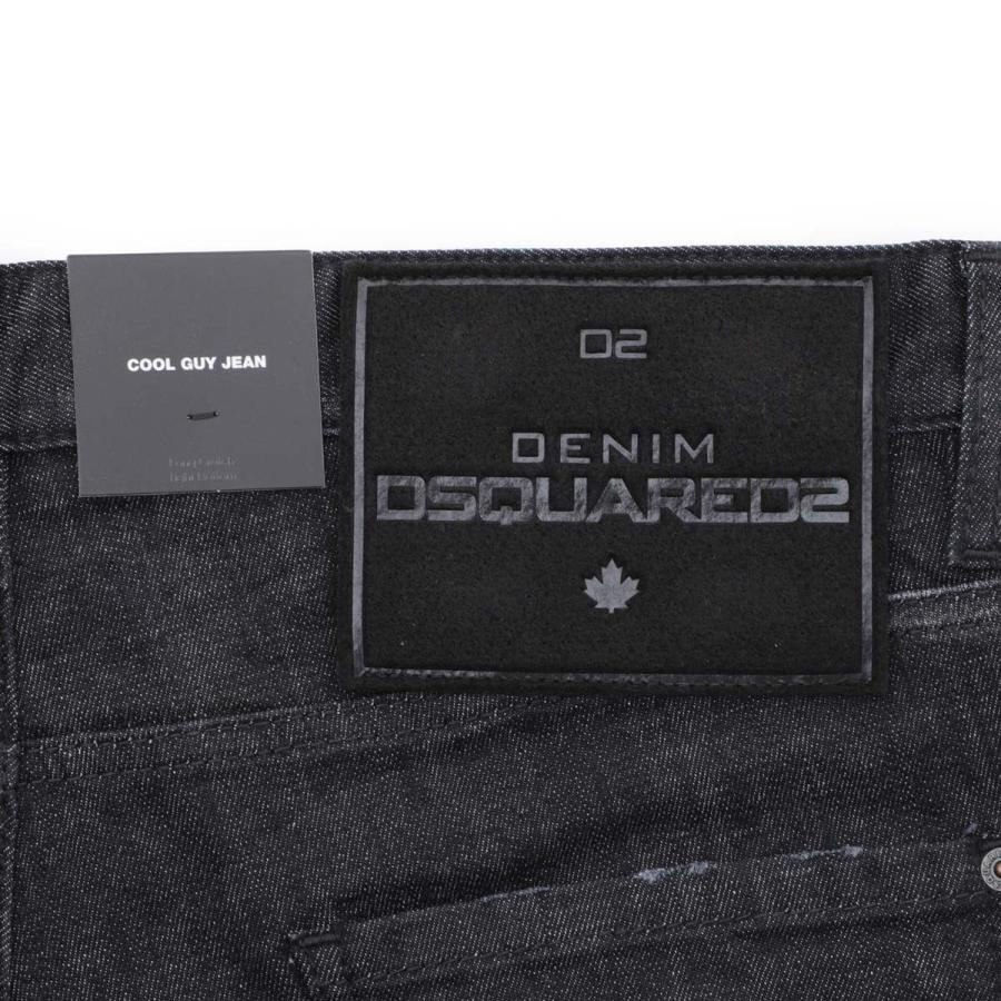 ディースクエアード DSQUARED2 ボタンフライジーンズ COOL GUY JEANS ブラック メンズ s74lb1227-s30357-900｜mb-y｜08