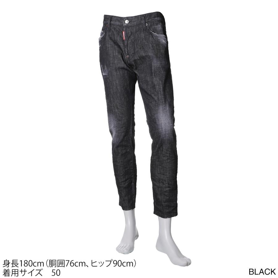 DSQUARED2（ディースクエアード） ボタンフライジーンズ BLACK CLEAN