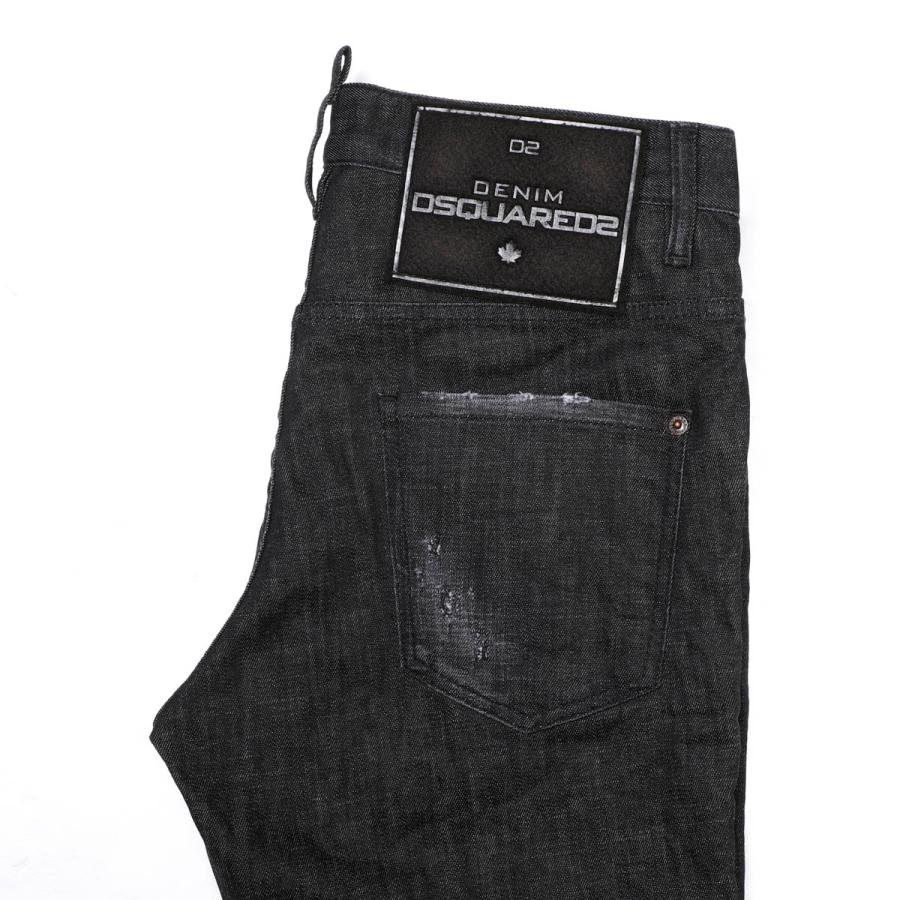 DSQUARED2（ディースクエアード） ボタンフライジーンズ BLACK CLEAN