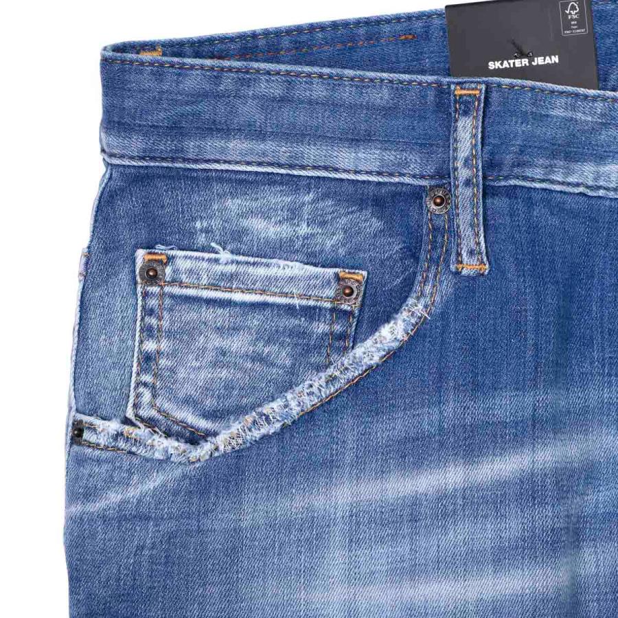 DSQUARED2 ディースクエアード ボタンフライジーンズ SKATER