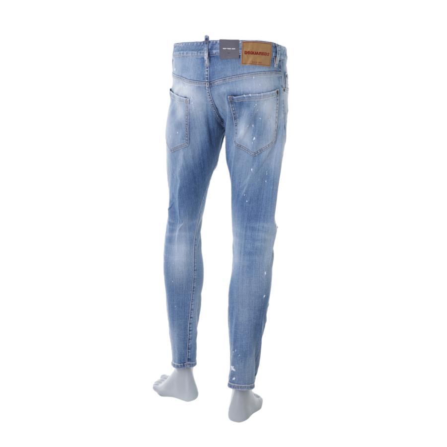 ディースクエアード DSQUARED2 ボタンフライジーンズ SEXY TWIST JEAN ブルー メンズ s74lb1366-s30342-470の画像