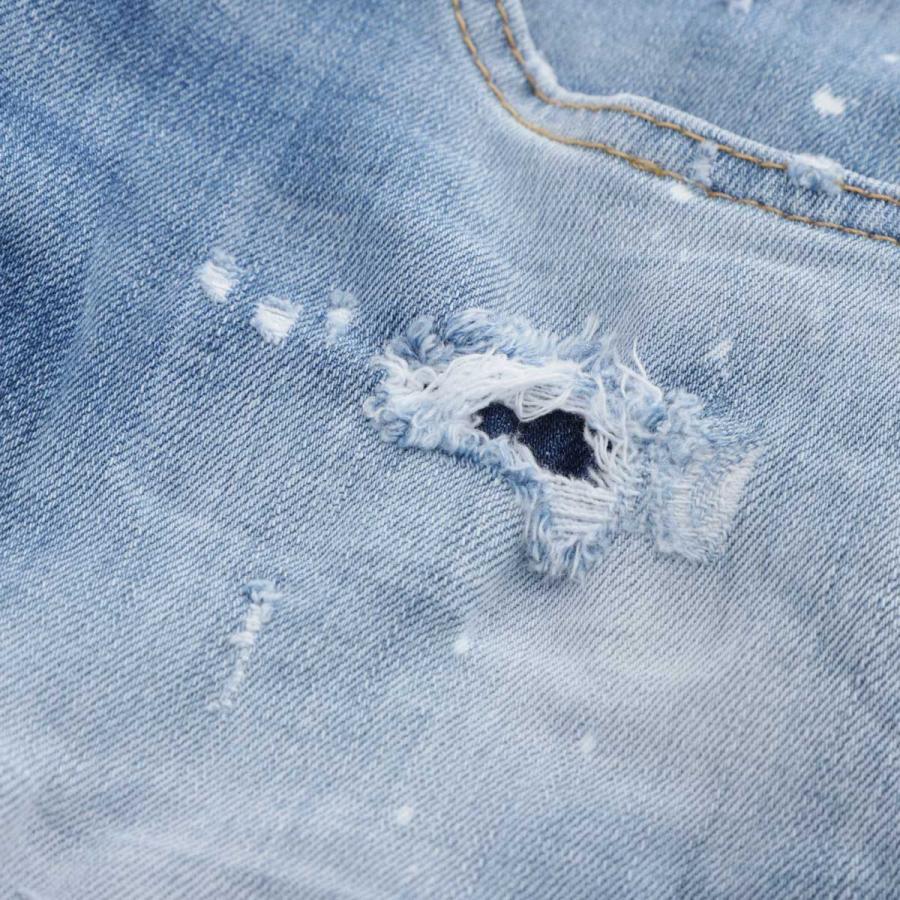 ディースクエアード DSQUARED2 ボタンフライジーンズ SEXY TWIST JEAN ブルー メンズ s74lb1366-s30342-470の画像
