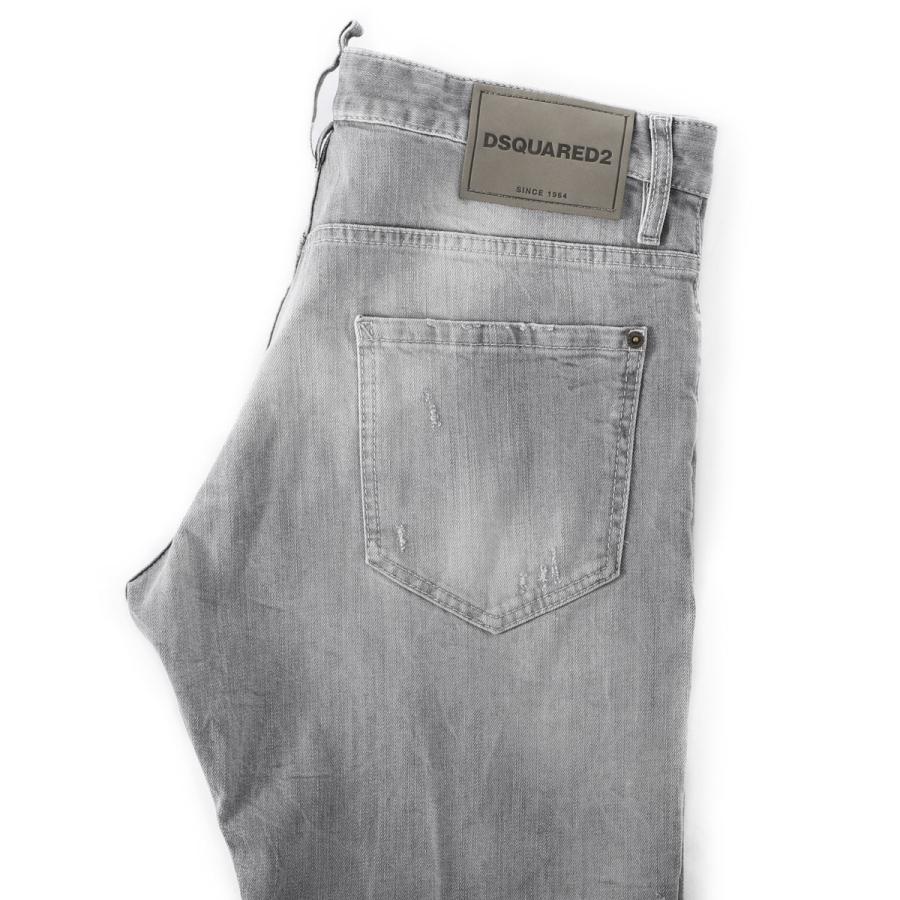 ディースクエアード DSQUARED2 ボタンフライジーンズ SLIM TWIST JEANS グレー メンズの画像