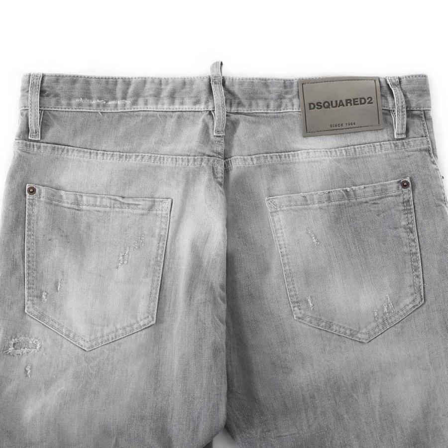 ディースクエアード DSQUARED2 ボタンフライジーンズ SLIM TWIST JEANS グレー メンズの画像