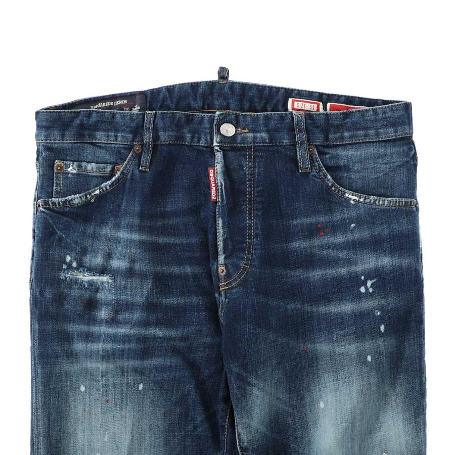 ディースクエアード DSQUARED2 ボタンフライジーンズ TEDDY JEANS ブルー メンズの画像