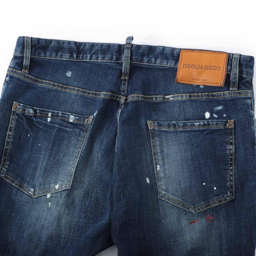 ディースクエアード DSQUARED2 ボタンフライジーンズ TEDDY JEANS ブルー メンズの画像