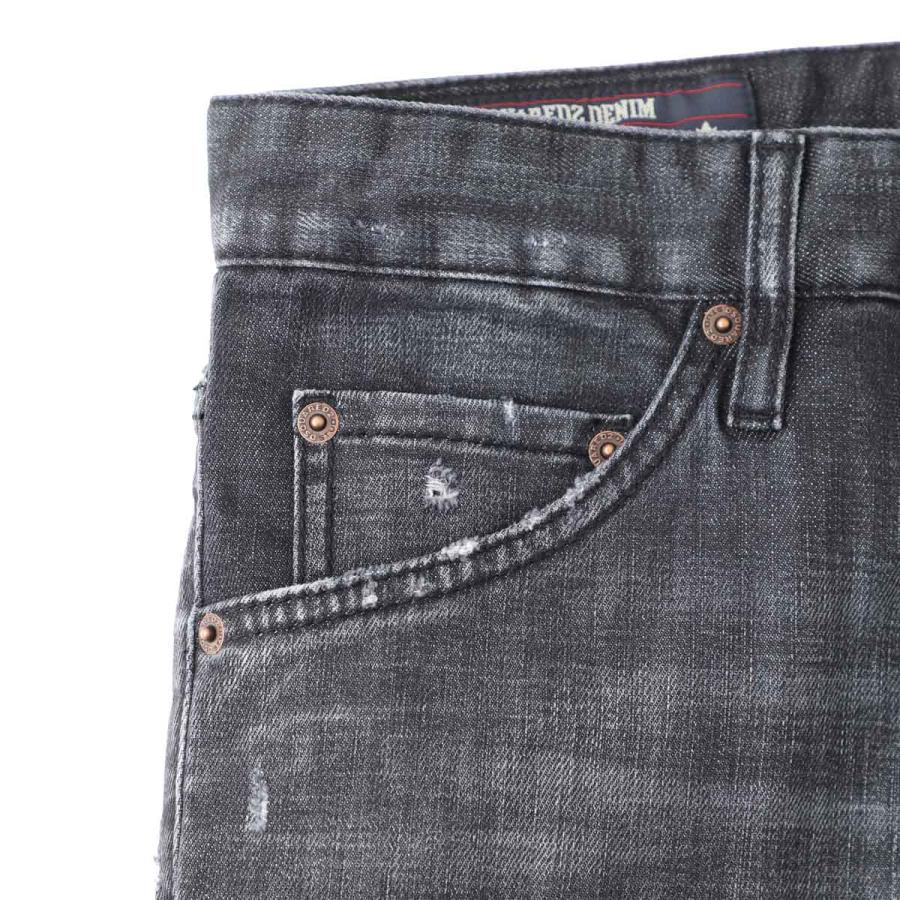 ディースクエアード DSQUARED2 ボタンフライジーンズ TEDDY JEANS ブラック メンズ s74lb1910-s30357-900の画像