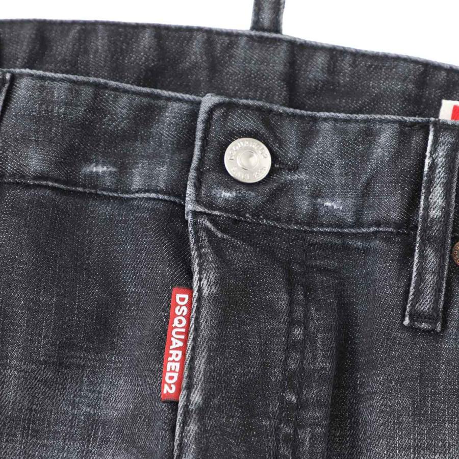 ディースクエアード DSQUARED2 ボタンフライジーンズ TEDDY JEANS ブラック メンズ s74lb1910-s30357-900の画像