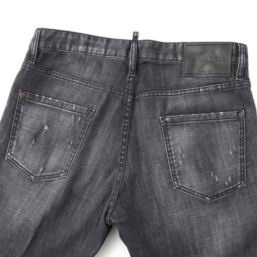 ディースクエアード DSQUARED2 ボタンフライジーンズ TEDDY JEANS ブラック メンズ s74lb1910-s30357-900の画像
