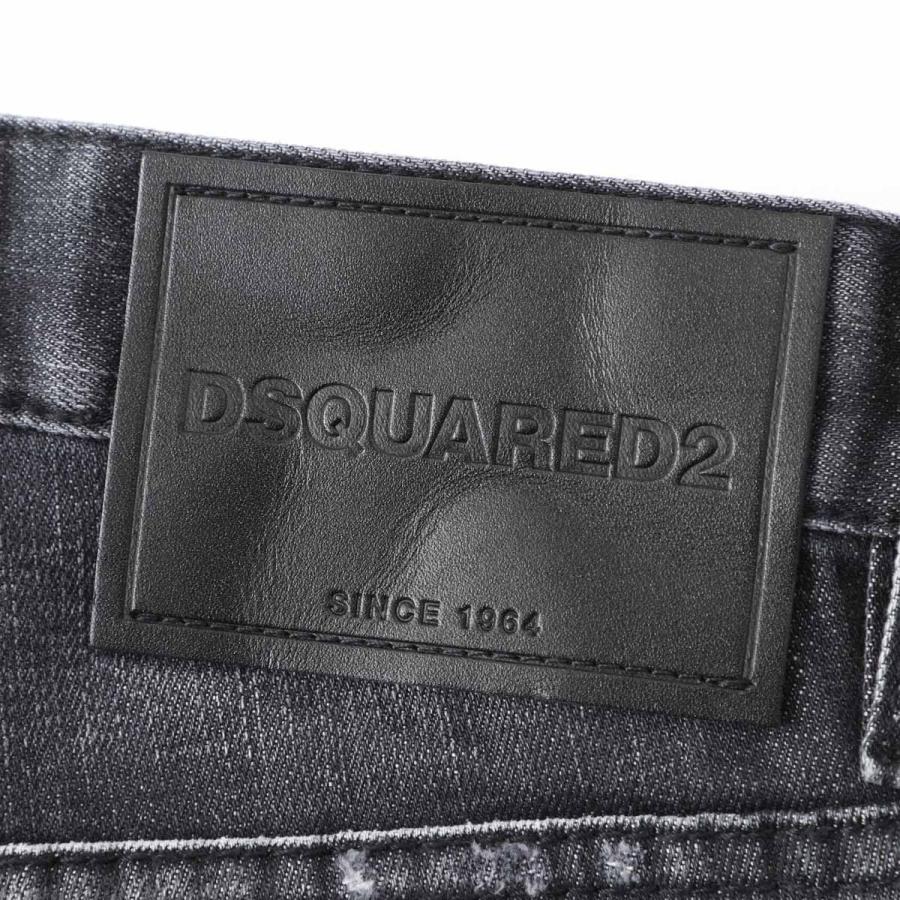 ディースクエアード DSQUARED2 ボタンフライジーンズ TEDDY JEANS ブラック メンズ s74lb1910-s30357-900の画像