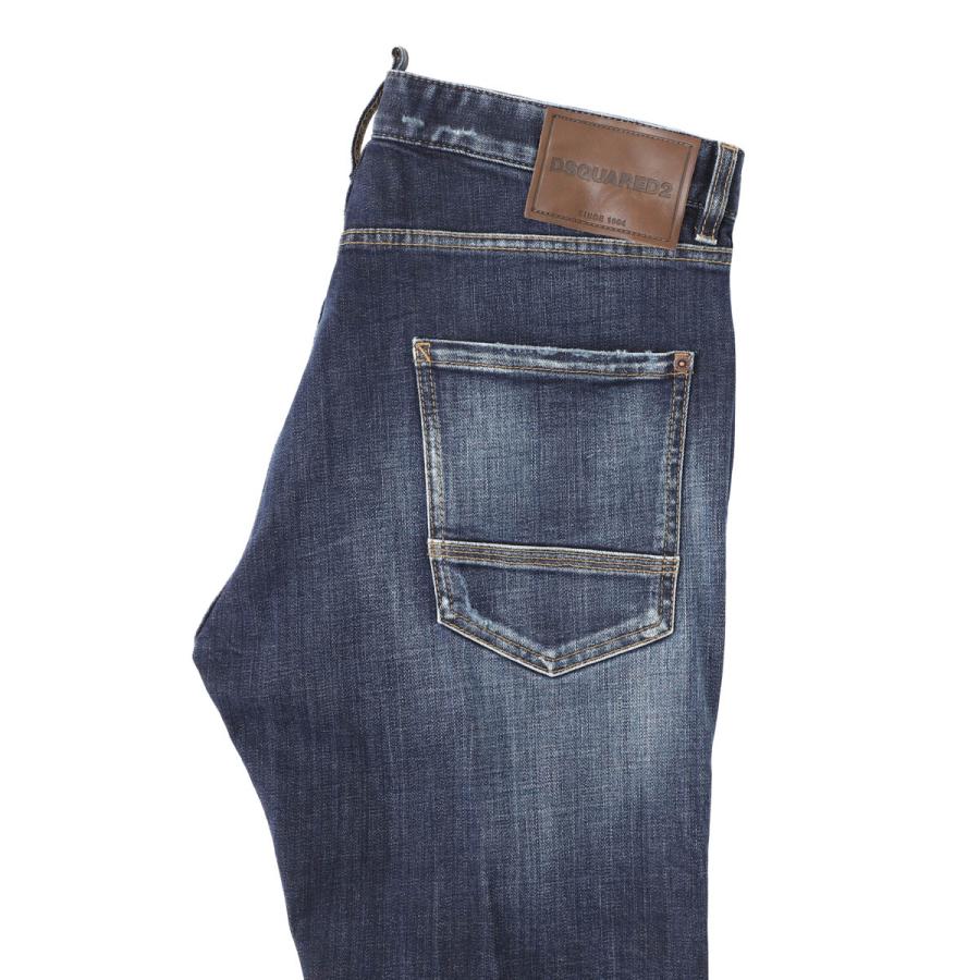 ディースクエアード DSQUARED2 ボタンフライジーンズ TEDDY MINI FRONT JEANS ブルー メンズの画像