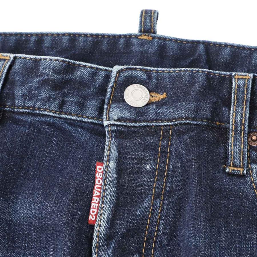 ディースクエアード DSQUARED2 ボタンフライジーンズ TEDDY MINI FRONT JEANS ブルー メンズの画像