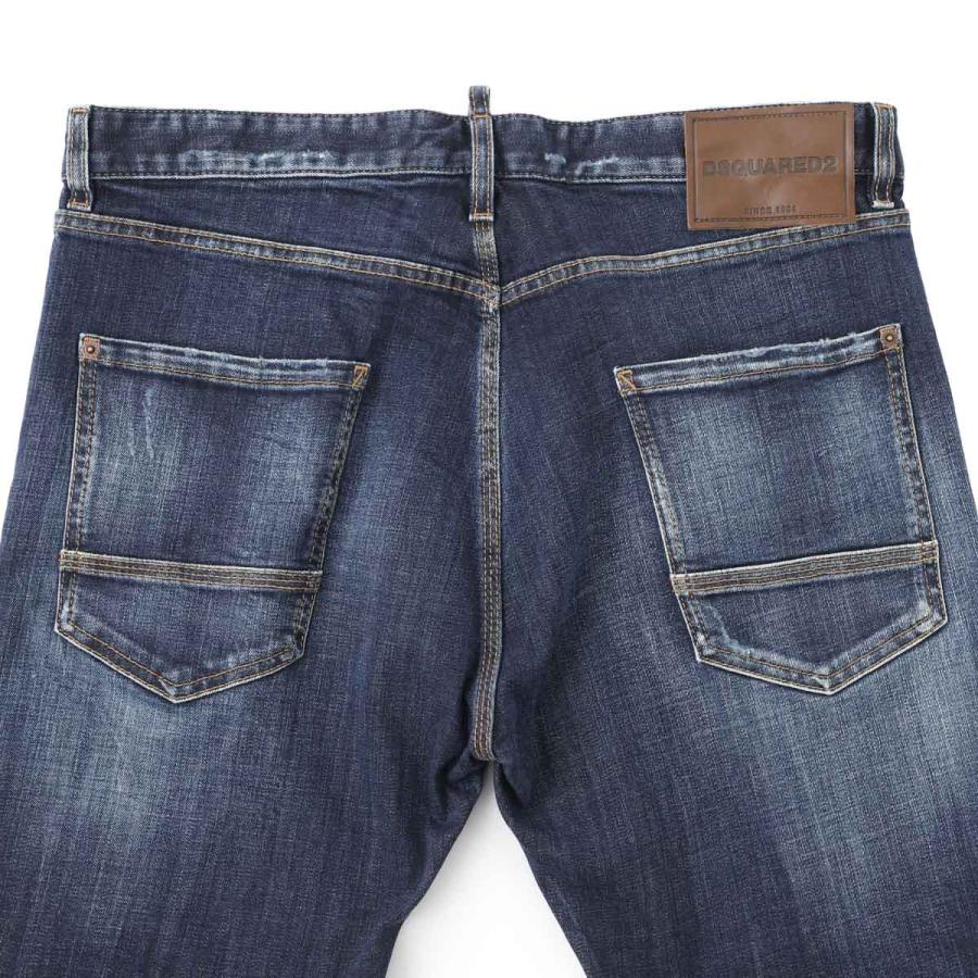 ディースクエアード DSQUARED2 ボタンフライジーンズ TEDDY MINI FRONT JEANS ブルー メンズの画像