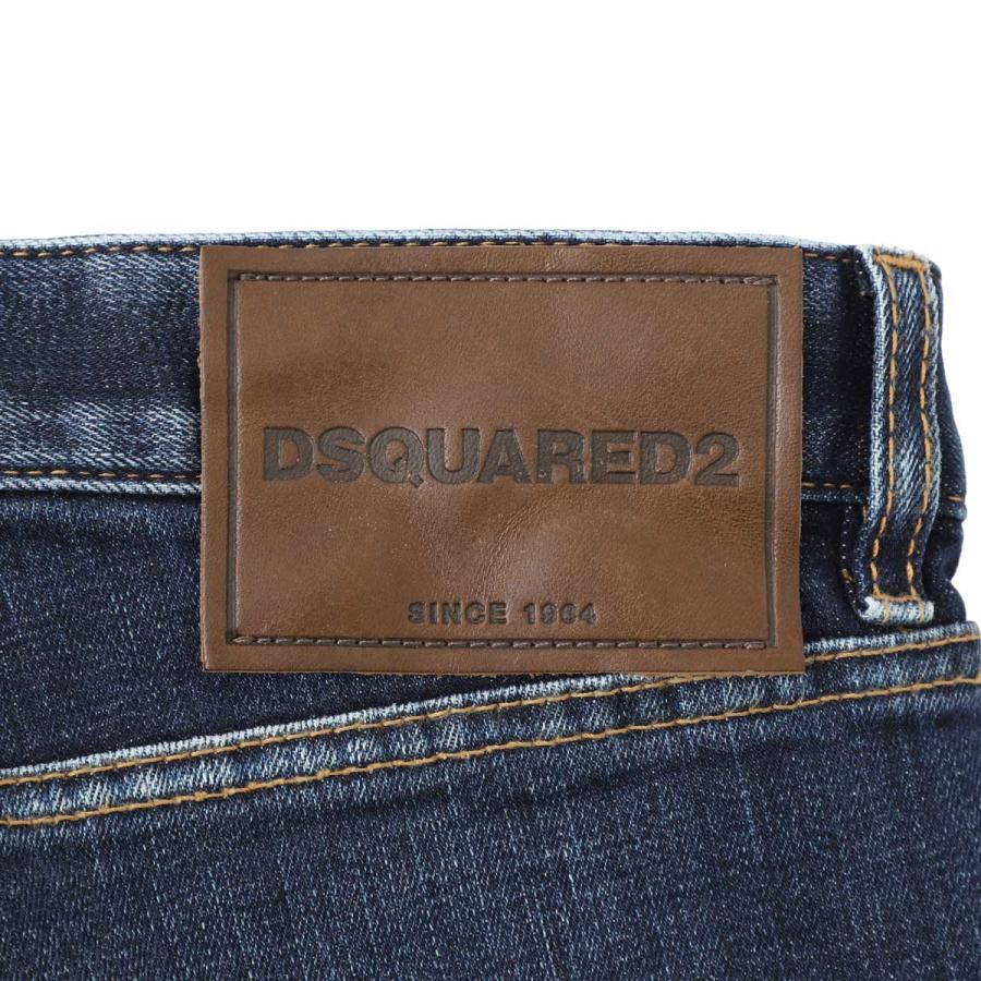 ディースクエアード DSQUARED2 ボタンフライジーンズ TEDDY MINI FRONT JEANS ブルー メンズの画像