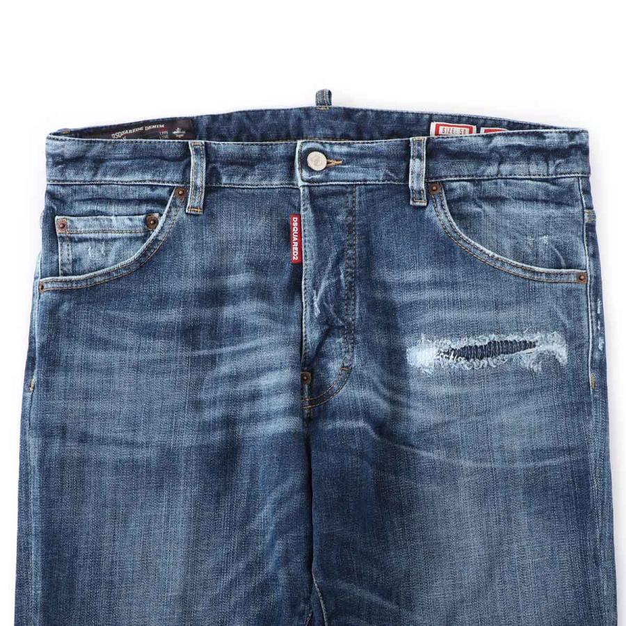 ディースクエアード DSQUARED2 ボタンフライジーンズ TEDDY JEANS ブルー メンズの画像