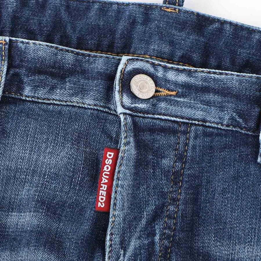 ディースクエアード DSQUARED2 ボタンフライジーンズ TEDDY JEANS ブルー メンズの画像