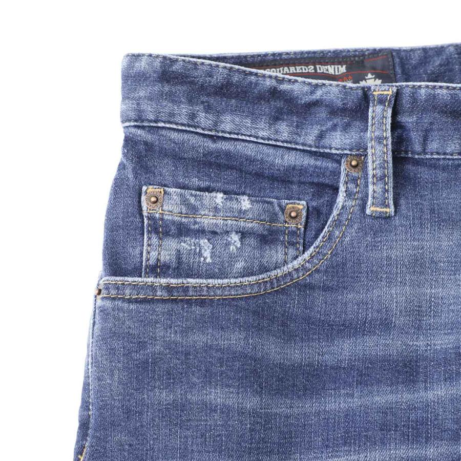 ディースクエアード DSQUARED2 ボタンフライジーンズ ブルー メンズ s74lb1925-s30872-470の画像