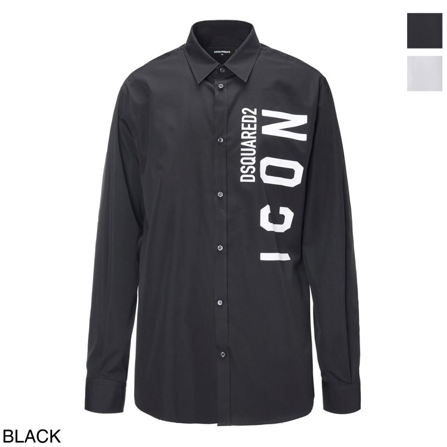 凄!!極美品■DSQUARED2 ディースクエアード シャツブラック 凄!!極美品□DSQUARED2 ディースクエアード シャツブラック