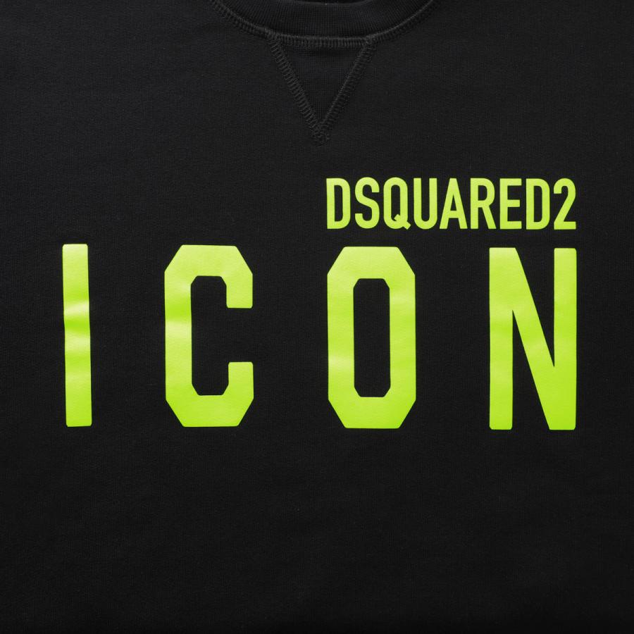 DSQUARED2 ディースクエアード クルーネックスウェット ブラック